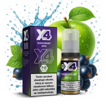 X4 Bar Juice - Černý rybíz a jablko (Blackcurrant Apple) - 20mg