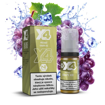 X4 Bar Juice - Chladivé hroznové víno (Grape Ice) - 20mg