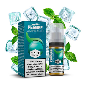 PEEGEE Salt - Trojitý mentol (Triple Menthol) - 20mg