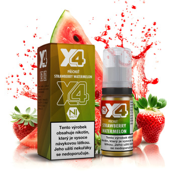 X4 Bar Juice - Jahoda a meloun (Strawberry Watermelon) - 20mg