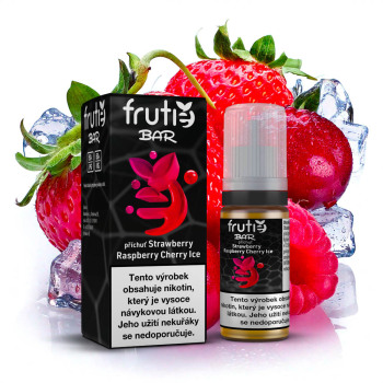 Frutie BAR Juice - Chladivá jahoda, malina, třešeň (Strawberry Raspberry Cherry Ice) - 10mg